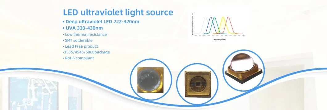 UV LED Module 4 LED 2.4W 12V 310nm 315nm 300nm 305nm 306nm 308nm LED UV Module