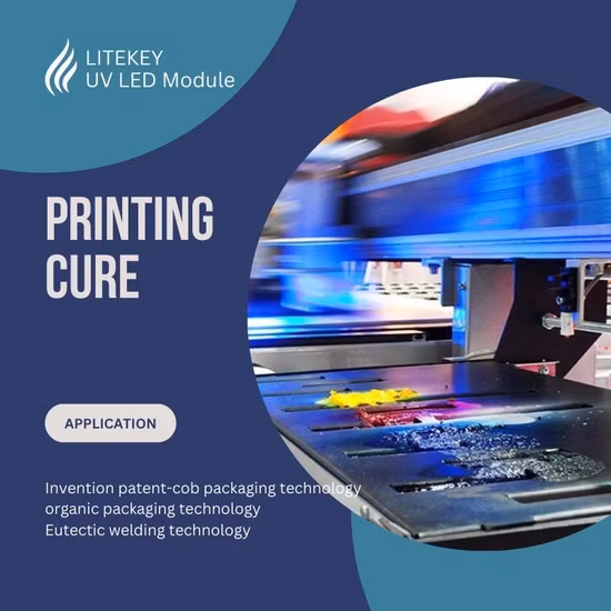 Inkjet Printing UV LED Module 120-320W 365/380/395/405nm 100X100mm with RoHS