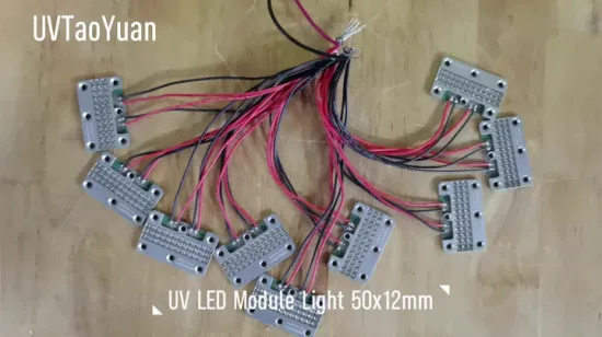 Módulo LED UV 395nm 100W Fonte de luz de sistema de cura UV 100W